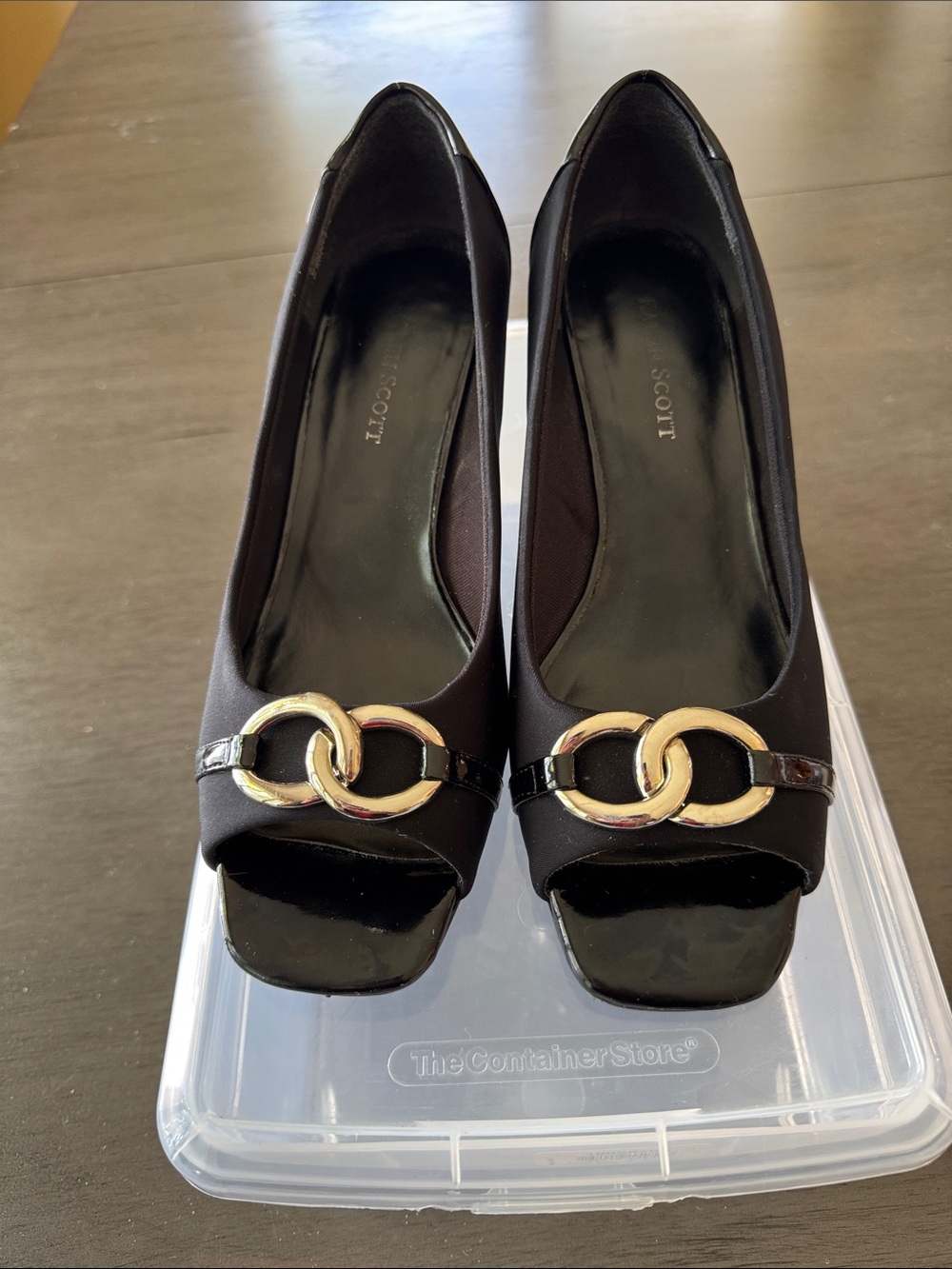 Black Peep Toe Shoes